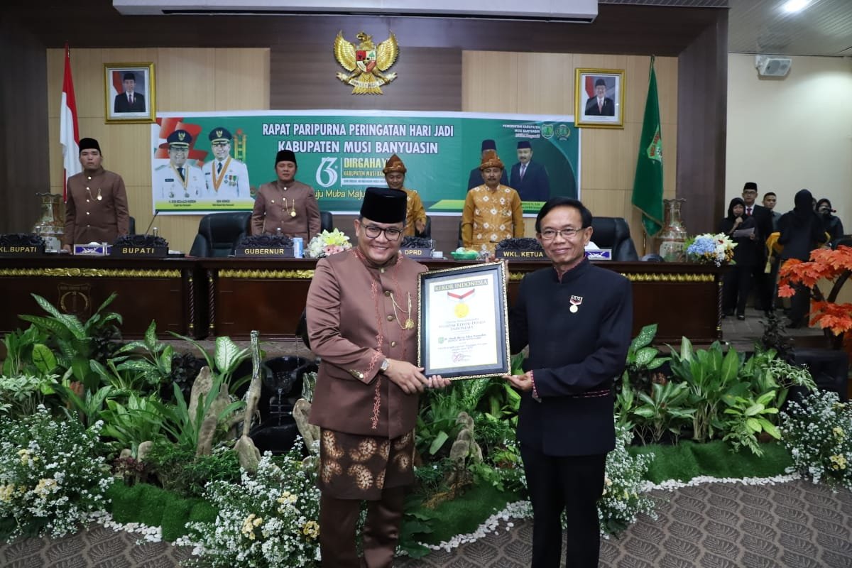 Rayakan HUT ke 63, Muba Diganjar Rekor MURI