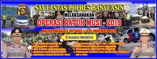 Operasi Patuh musi-2019 , Polres banyuasin
