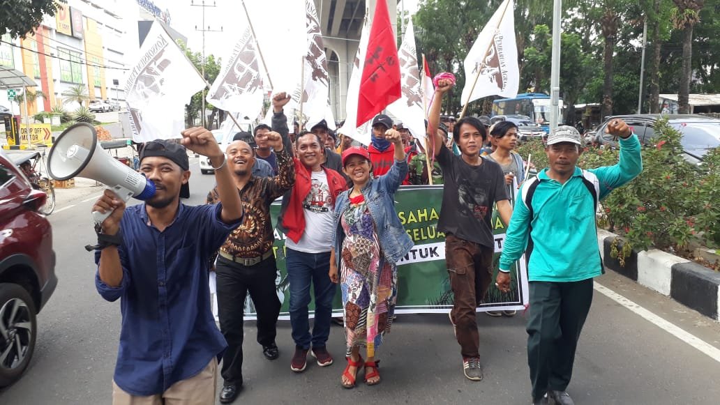 Ratusan Massa Aksi Damai Reforma Agraria Sumsel, Tuntut Keadilan Petani