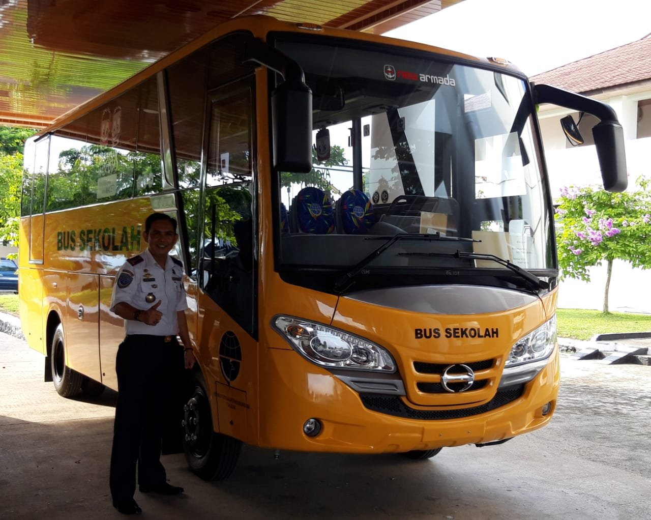 bus sekolah gratis , Pemkab Oku Selatan