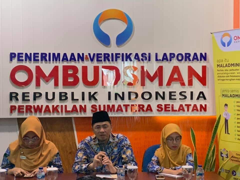 Catatan akhir tahun ombudsman , Ombudsman Sumsel