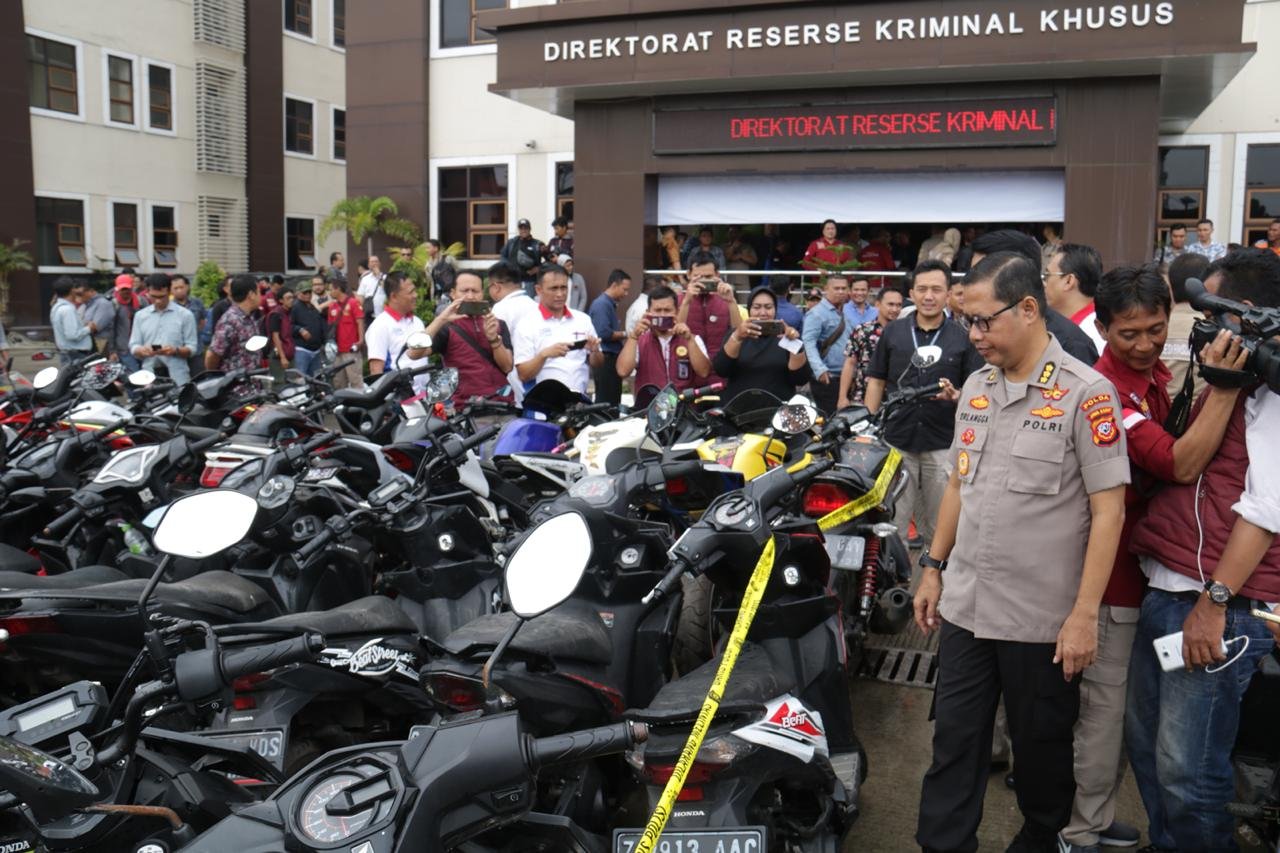 Polda Jabar Amankan 324 Motor dan 6 Mobil