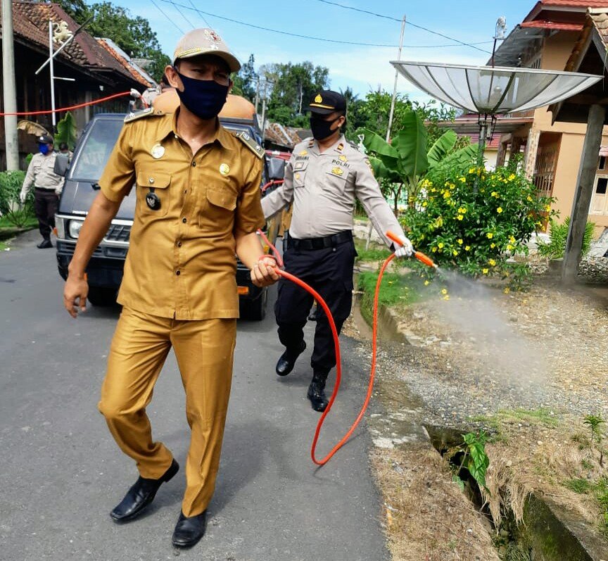 Buay Sandang Aji , Desa Sukarami , Kades Cikani , Lawan Covid 19