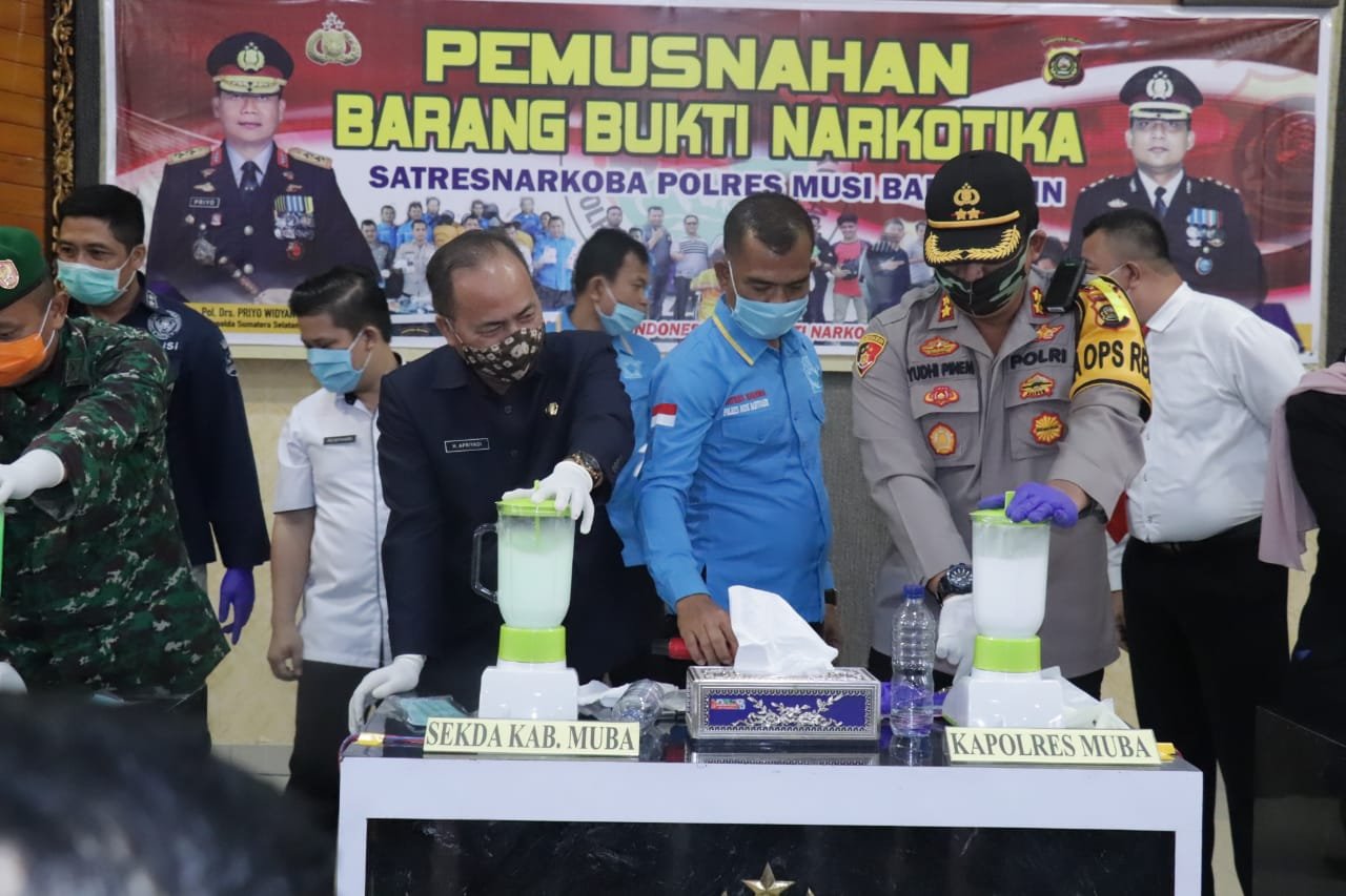 Jajaran Polres Muba Berhasil Ungkap Kasus Narkotika