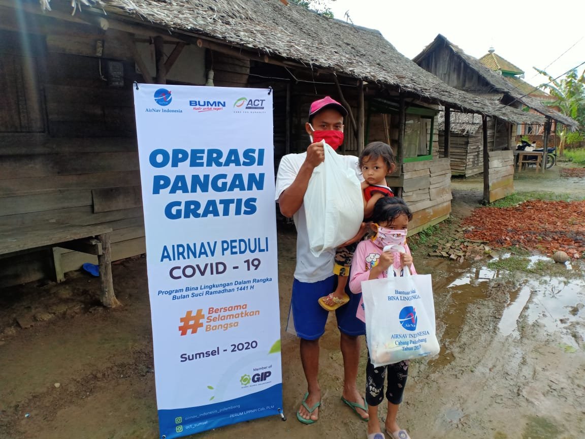 AirNav Ajak ACT Bagikan 150 Sembako