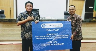 Bank Indonesia, BMPD dan Perbanas Serahkan Bantuan Penanggulangan Wabah COVID-19