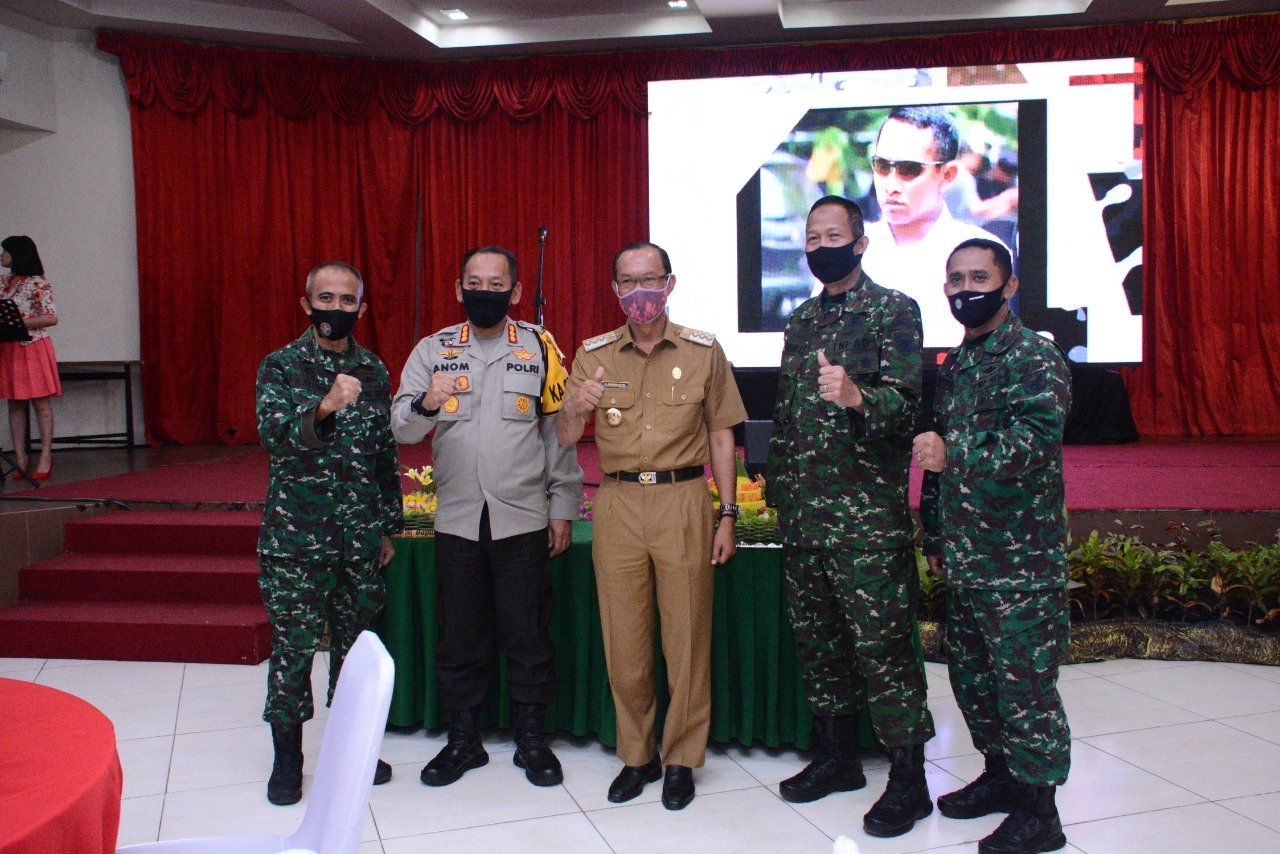 Gubernur Sumatera Selatan H Herman Deru , Ketua DPRD Palembang , Walikota Palembang H. Harnojoyo