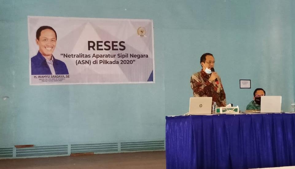 Anggota DPR RI Komisi II , H Wahyu Sanjaya SE
