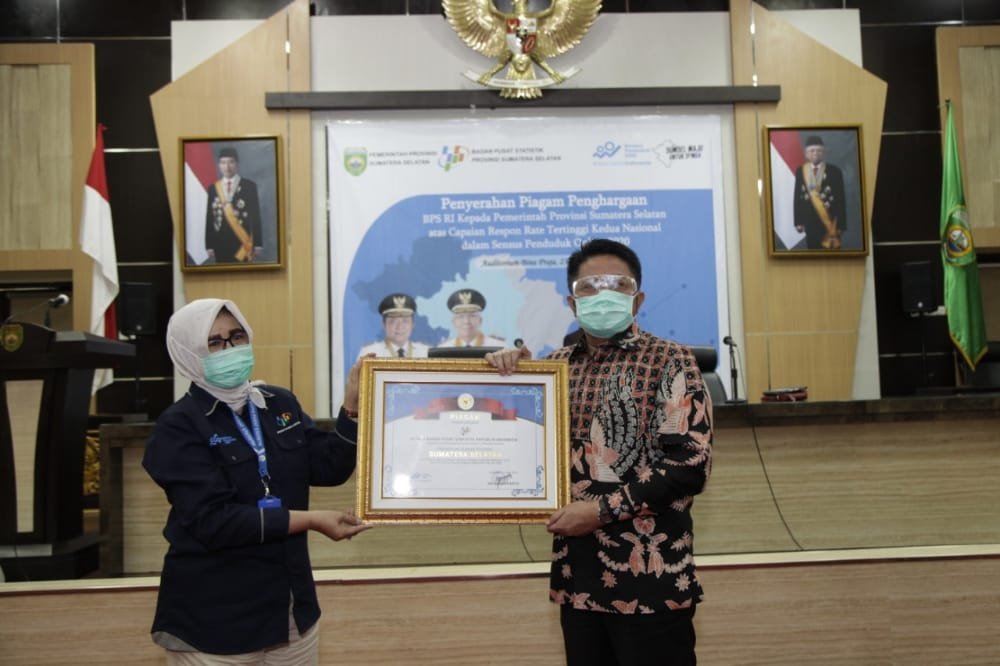 Respon Rate Sensus Penduduk Online Sumsel Tertinggi Dua Nasional