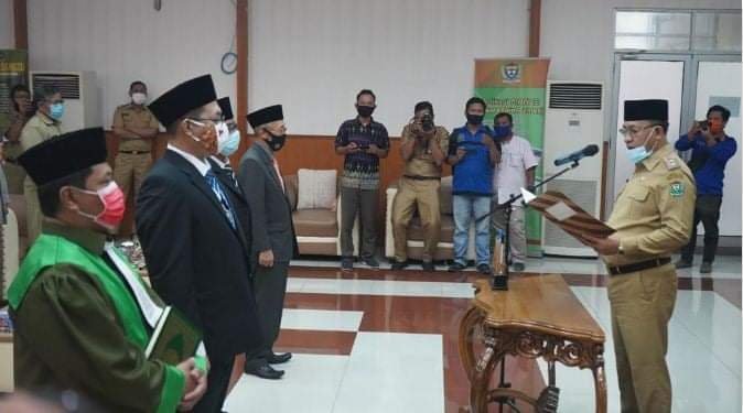 Juarsah , PD SPME , Pelantikan , Perusahaan Daerah Sarana Pembangunan Muara Enim