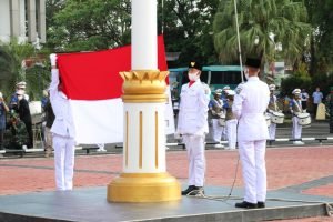 Paskibraka, Upacara HUT RI, Muara Enim, Pengibaran Bendera Merah Putih