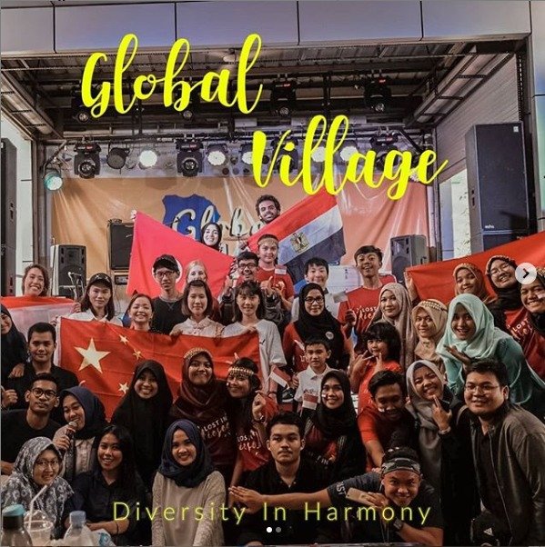 aktivitas sukarelawan , Global Village di Avenue of Stars , Global Volunteer , magang ke luar negeri , mengasah jiwa , menghadapi ujian , Parade kebudayaan , poin-poin SDGs , Proyek sosial , Unsri