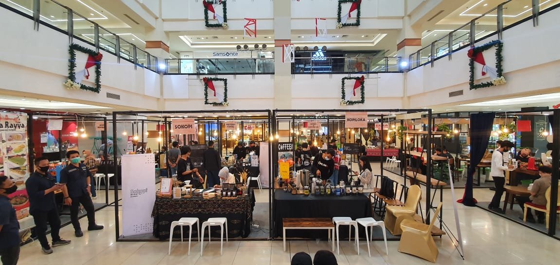 Bank Sumsel Babel , coffee talk , coffee workshop , live musik , Mall Event Marketing , Palembang Coffee Expo , Palembang Indah Mall , Pandemi Covid-19