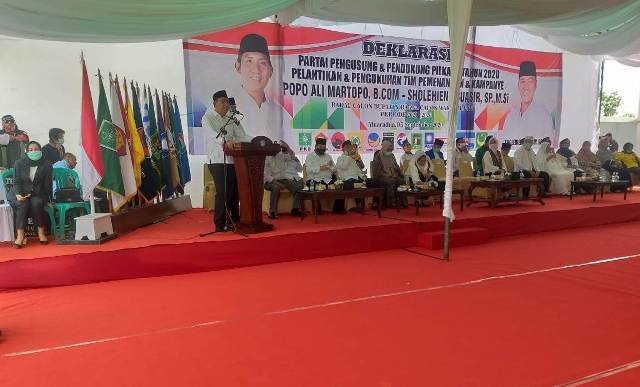 bakal calon bupati, Pengukuhan Tim Pemenangan, Pelantikan Tim Pemenangan, calon Bupati Ogan Ilir, Bakal calon Bupati, Parpol Pengusung