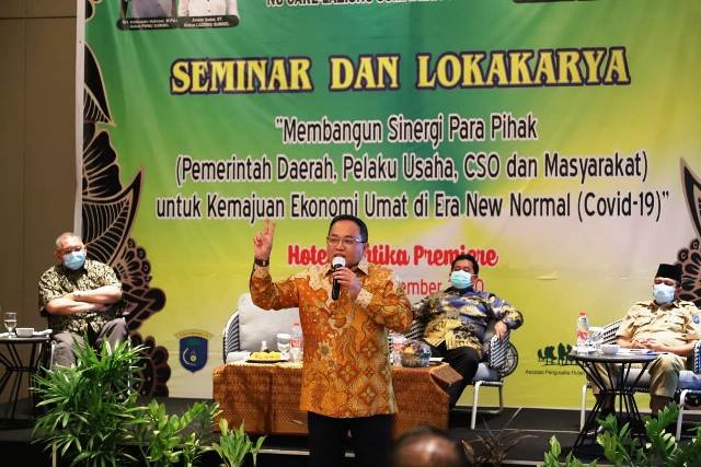 becak motor , Hotel Santika Premiere , Kebijakan Pemajuan Ekonomi , Kemajuan Ekonomi Umat , LAZISNU , pemulihan kestabilan perekonomia , Penjahit Muba , PWNU Sumsel , UMKM Muba