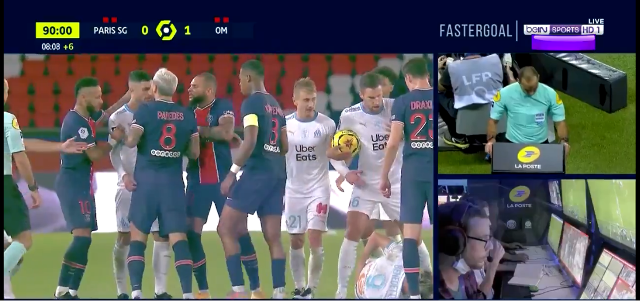 Neymar Menempeleng, Neymar dapat kartu merah, psg dapat kartu merah, kronologi psg dapat kartu merah