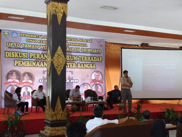 Diskusi Peranan Museum , Pembinaan Karakter Bangsa , penggiat budaya , Taman Wisata Kerajaan Sriwijaya