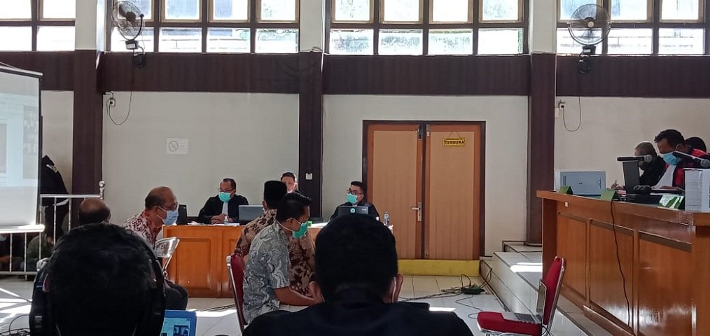 kasus perkara , Proyek di Muara Enim , sidang terpidana , Sidang Virtual