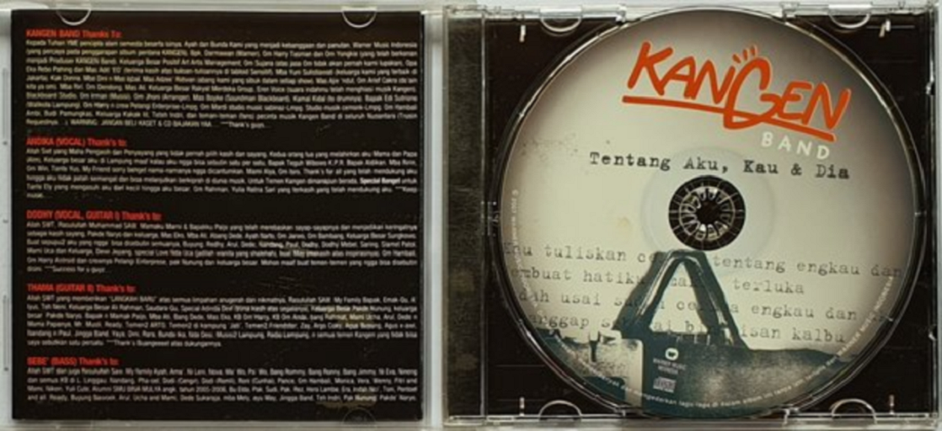 album tentang aku kau dan dia , Kangen Band , kunci gitar , lagu hits