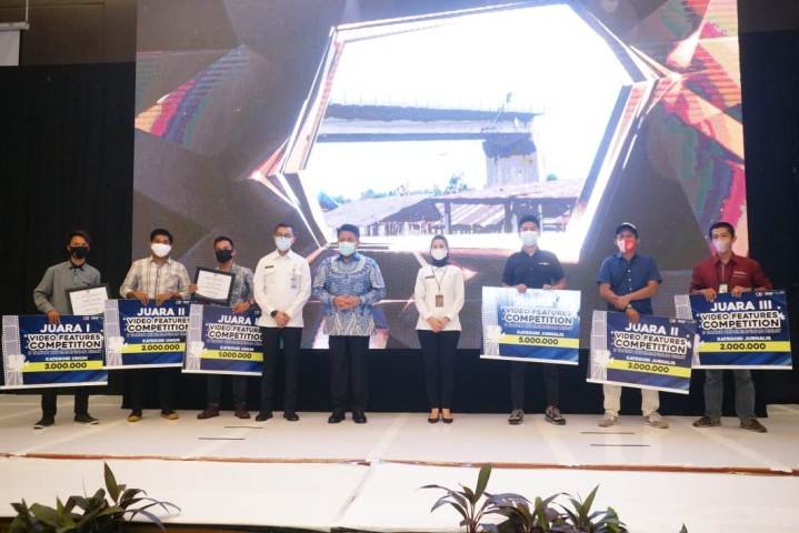 BHP Pemprov Sumsel , Ikatan Jurnalis Televisi Indonesia , lomba video feature , membangun infrastruktur