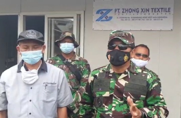 Dansektor 7 Satgas Citarum Harum , pengecekan mesin boiller , tidak membuang limbah ke sungai