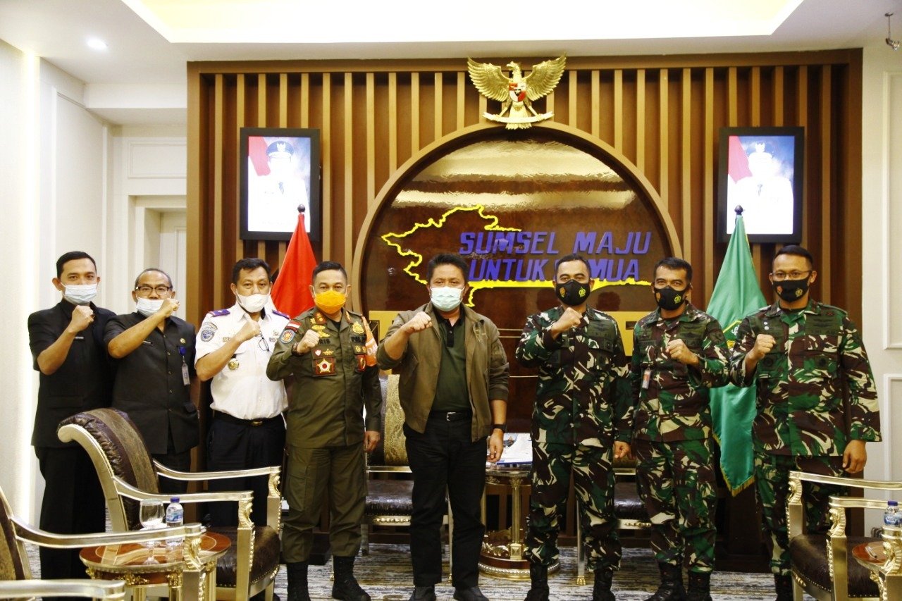 ajang perkenalan , Memajukan sumsel , tongkat jabatan sebagai Danlanud