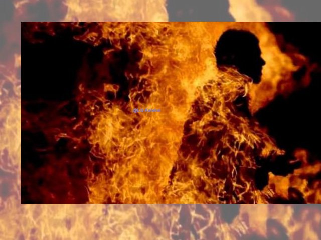 istri bakar tubuh suami , kasus kekerasan