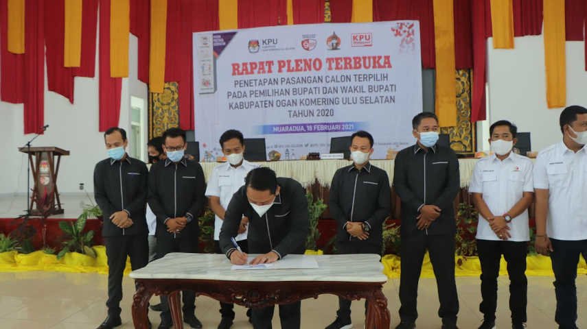 Penetapan Pasangan Calon Bupati dan Wakil Bupati , Penetapan Pasangan Calon Terpilih , Rapat Pleno Terbuka
