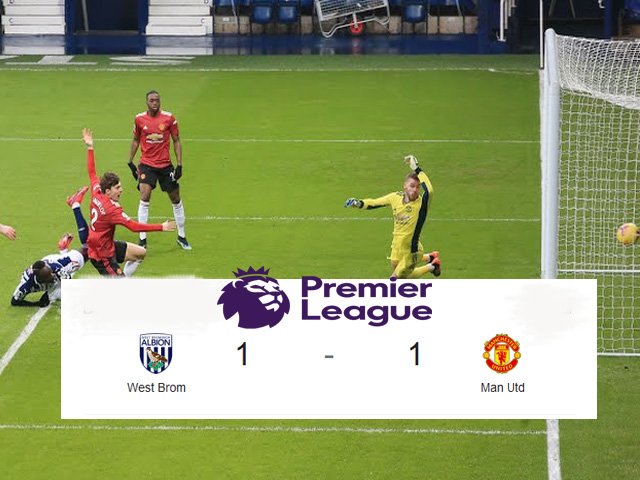 liga premier league , MU Di Laga Lanjutan , Skor Imbang , West Brom melawan Manchester United