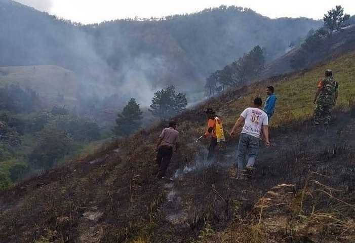 lokasi kebakaran, lahan gambut terbakar