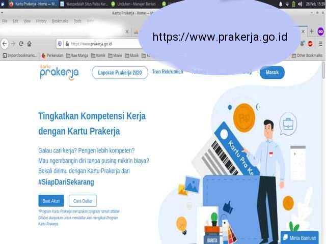 Alamat Situs Kartu Prakerja , Email Resmi Kartu Prakerja , Kartu Prakerja gelombang 12