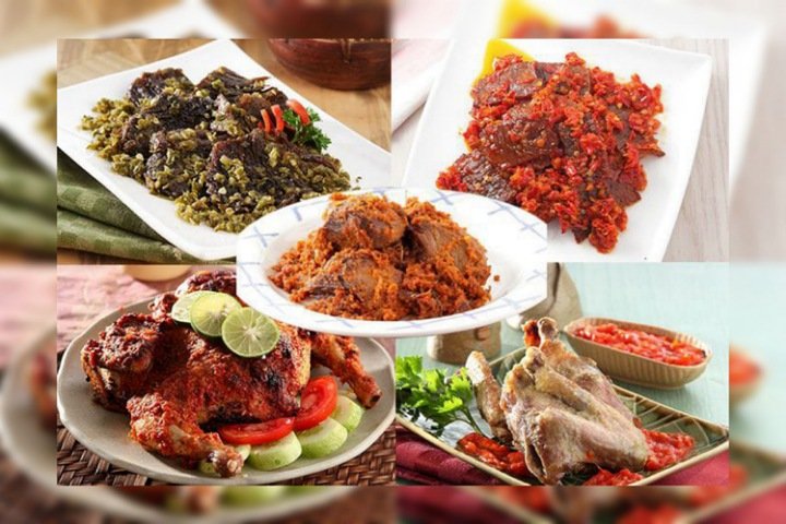 Ciri khas menu nasi Padang , kelezatan nasi Padang , makanan berkalori tinggi , makanan penghangat badan , Racikan untuk masakan Padang