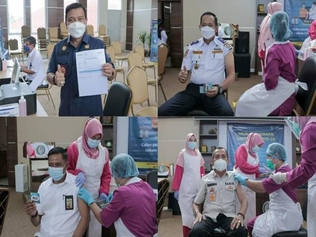 kepala opd pemkot palembang divaksin