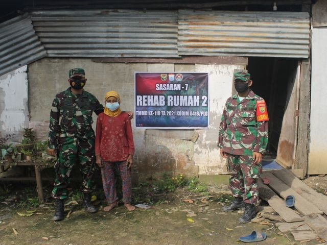 TMMD ke-110 Bedah Rumah Warga, Buruh Tani Lepas