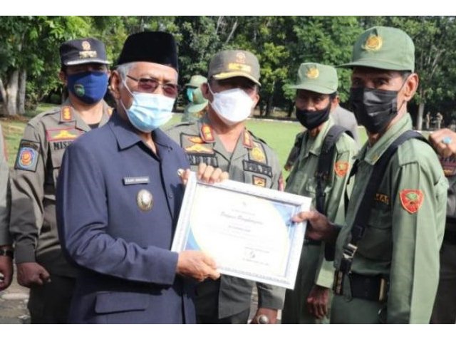 Upacara Peringatan HUT Satpol-PP, HUT Satlinmas