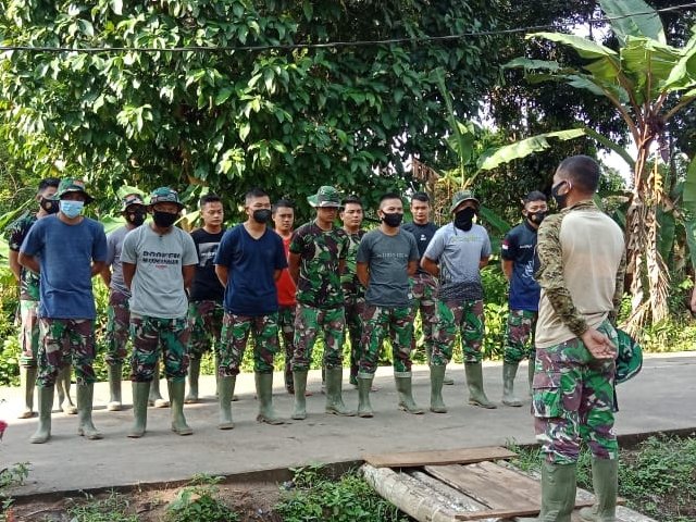 Apel Pagi Satgas TMMD , kegiatan rutin , wajib dilaksanakan