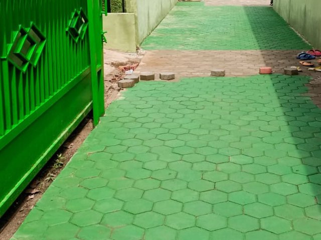 pemasangan batu kaping blok , Renovasi Masjid Nurul Iman