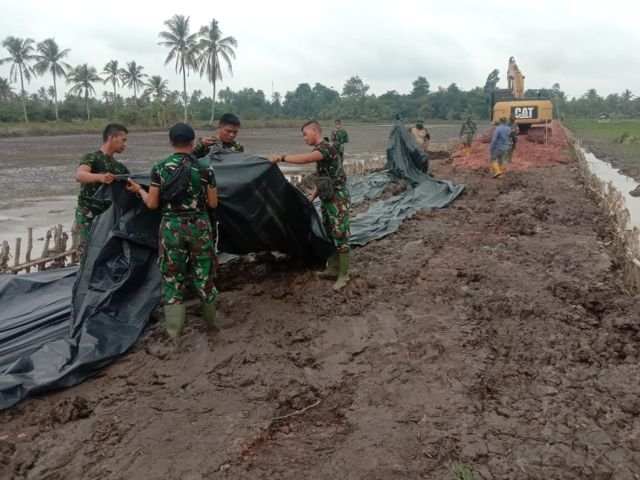 pembangunan jalan sepanjang 750 meter
