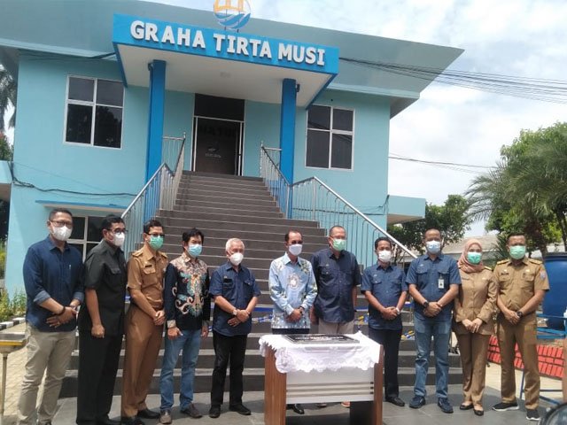 belum teraliri air bersih , Graha Tirta Musi , mendapatkan saluran air bersih , proyek strategi nasional