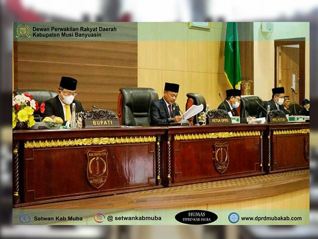 Fungsi Pemkab Muba , mensejahterakan masyarakat , Pembentukan dan Susunan Perangkat Daerah