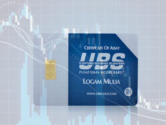 Harga emas batangan 24 karat , Harga Emas UBS