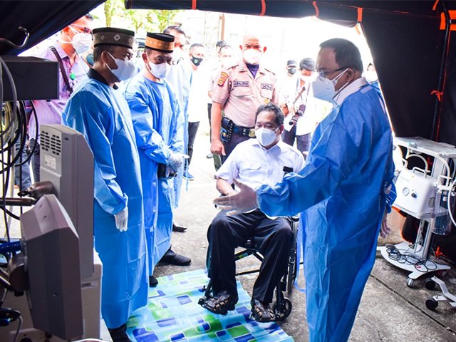 ruang tambahan untuk pasien COVID-19