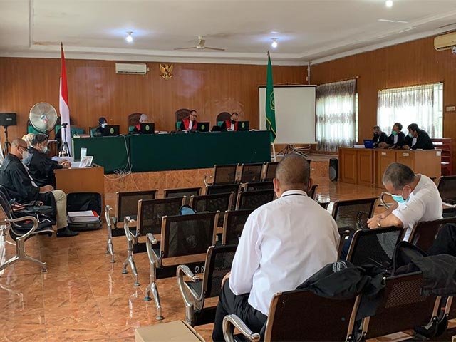 sidang kasus korupsi jalan cor