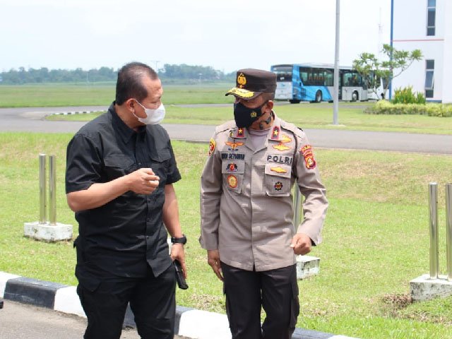 penyambutan Kapolda Sumsel di Mapolda Sumsel