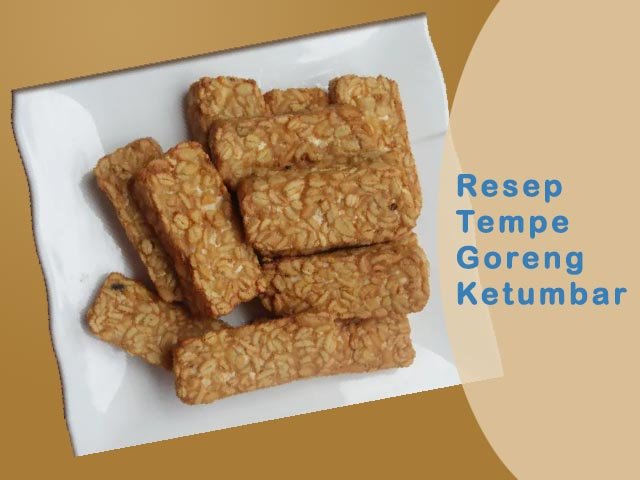 resep tempe goreng ketumbar , tempe bungkus daun