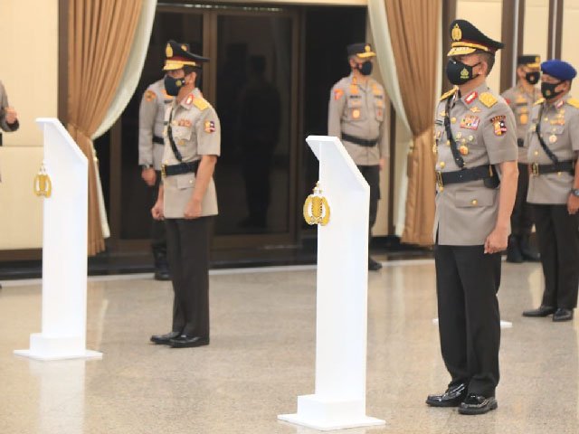 serah terima jabatan Kapolda Sumsel