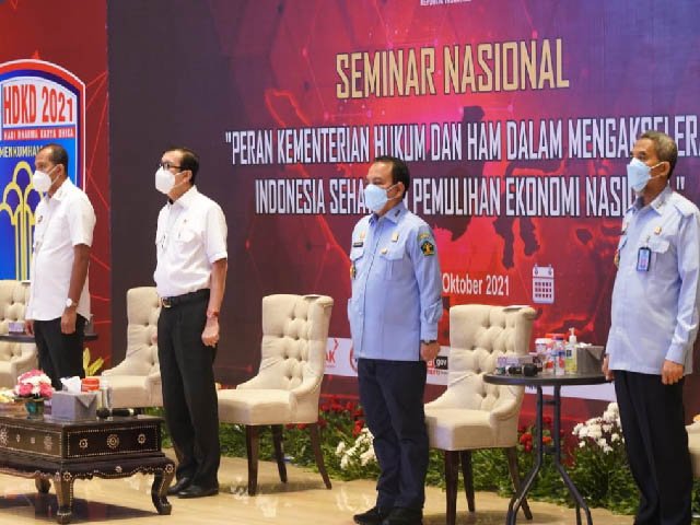 aplikasi penilaian risiko bisnis , Hari Dharma Karya Dhika , membangun Indonesia yang lebih baik , peningkatan ekonomi nasional , Seminar Nasional