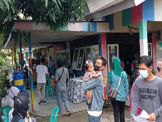 daya tarik masyarakat , program vaksinasi , Puskesmas Talang Ratu