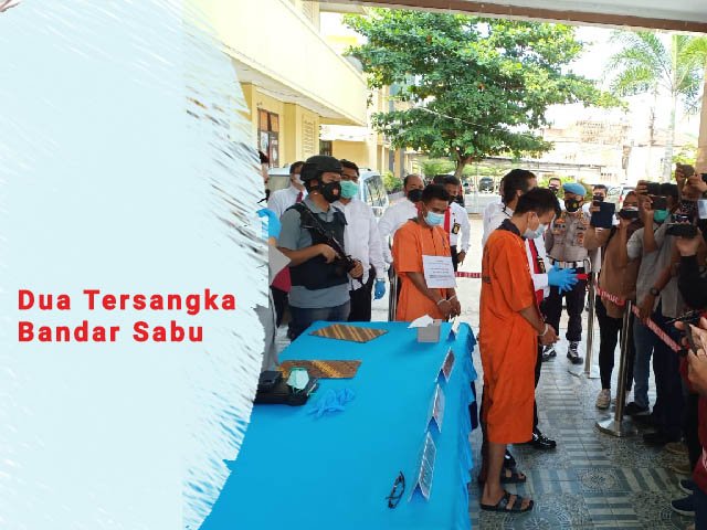 dua tersangka bandar sabu