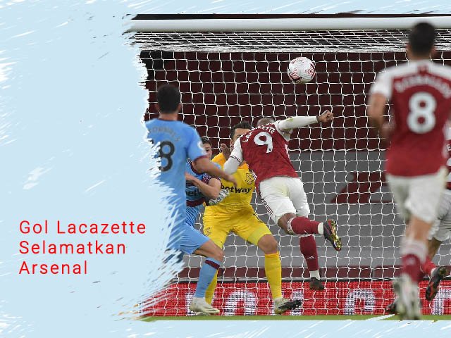 gol balasan palace , gol lacazette selamatkan arsenal , Liga Inggris